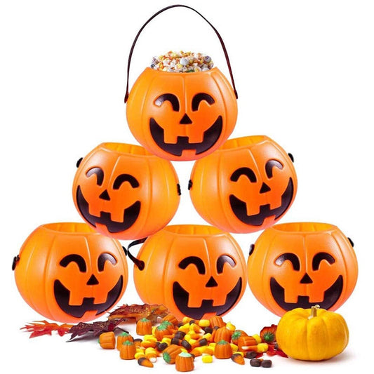 Halloween Mini Plastic Pumpkin Bucket