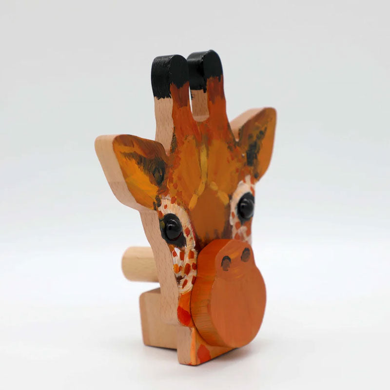 Lovely Giraffe Wooden Glasses Stand