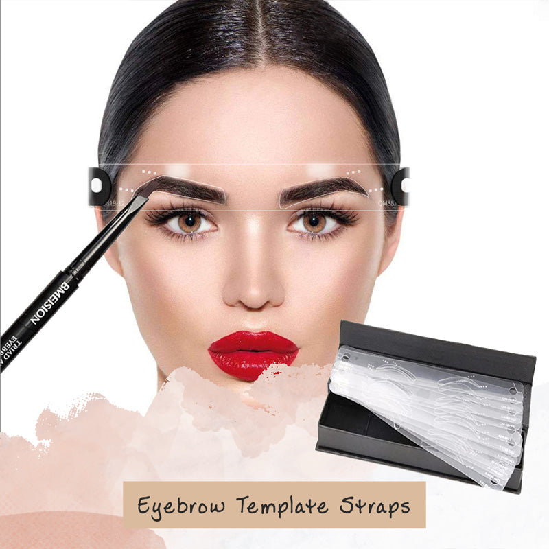 12 eyebrow straps in different shapes Template Straps