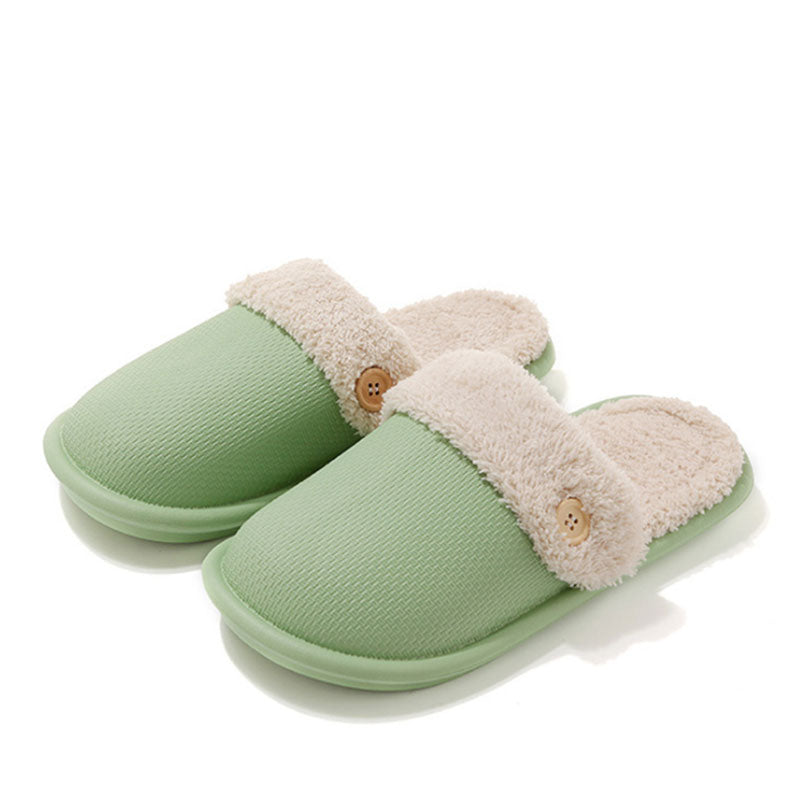 Cotton Slippers for Men Autumn and Winter Indoor Removable