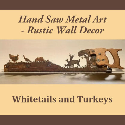 🤓father's Day Unique Gift🎁Hand Saw Metal Art - Rustic Wall Decor