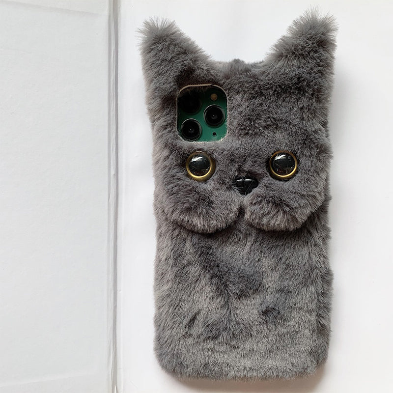 Plush Cat Phone Case