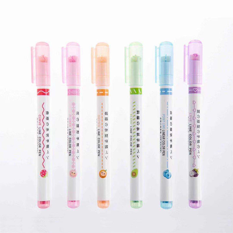 Funny Curve Line Markers Pen Kit