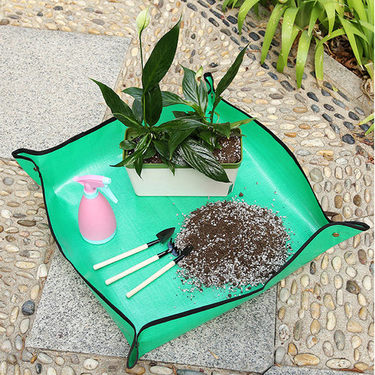 PE Portable Gardening Mat Plant Repotting Mat Waterproof