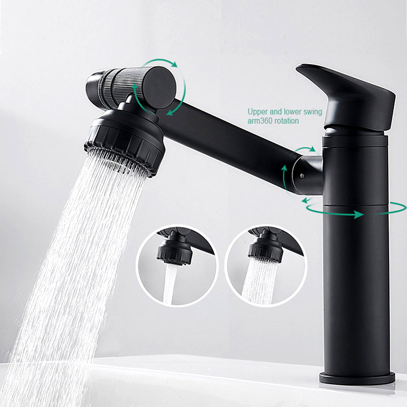 360 Degrees Can Be Freely Rotated And Adjusted Single Hole Rotating Bathroom Hot And Cold Water Faucet
