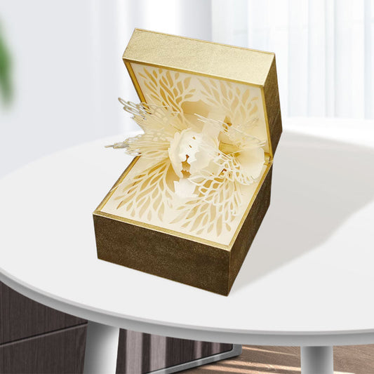 Creative Petal Paper Carving Storage Box