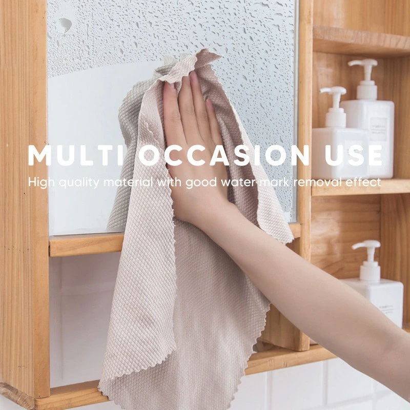 Wave Pattern Fish Scale Cloth Rag