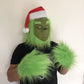 Christmas Freak Grinch Green Hairy Monster Latex Mask