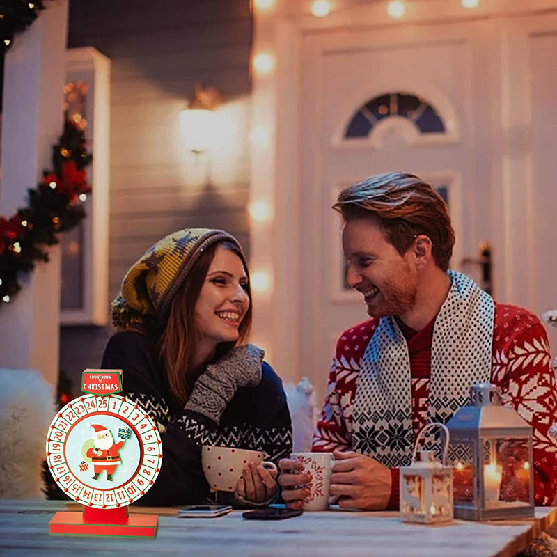 Wooden Santa Advent Calendar