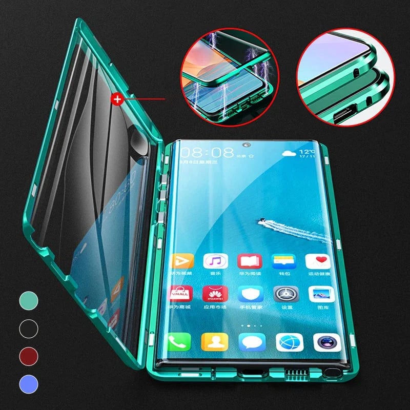 Magnetic Tempered Glass Double-sided Phone Case