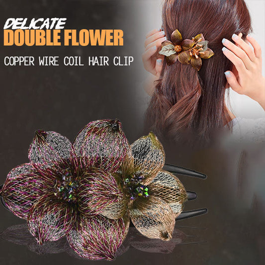 Retro Coil Hair Large Duckbill Clip