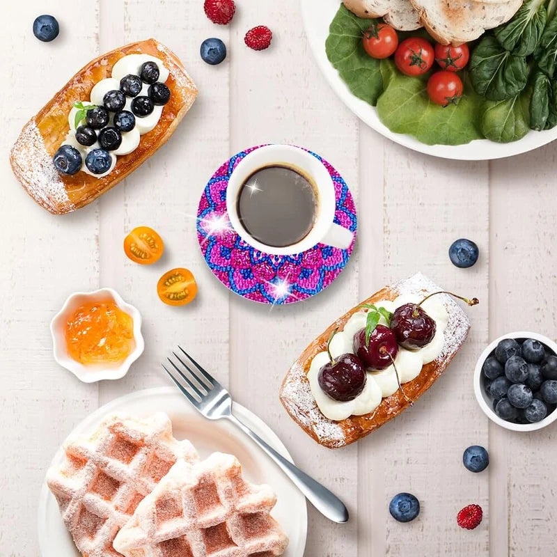 Sets de dessous de verre en diamant, dessous de verre en peinture diamant/Diamond Crafts Coasters Diamond Painting Coasters