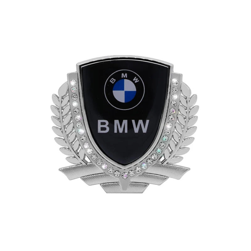 3D Wheat Ear Diamond Metal Creative Car Sticker