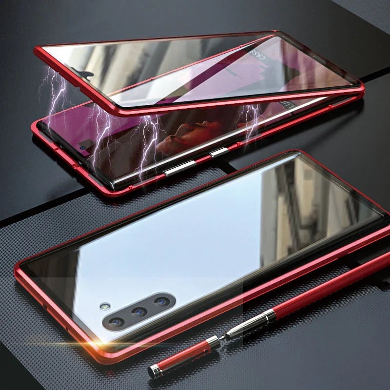 Magnetic Tempered Glass Double-sided Phone Case