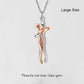 Men And Woman Embrace Clavicle Chain Necklace