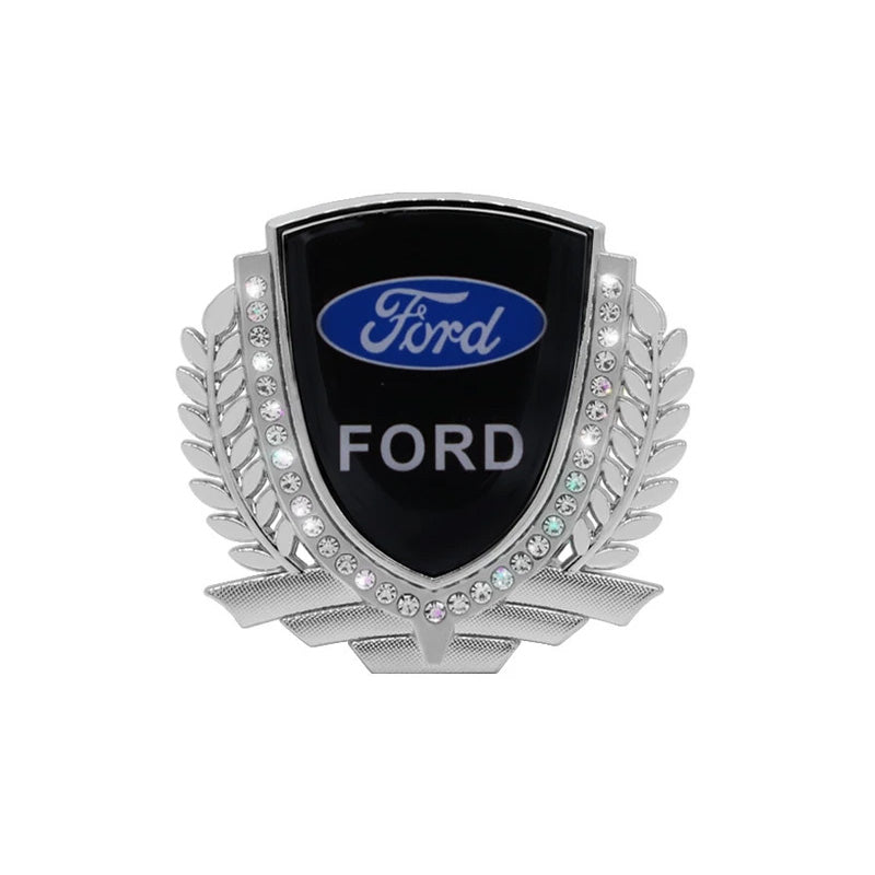 3D Wheat Ear Diamond Metal Creative Car Sticker