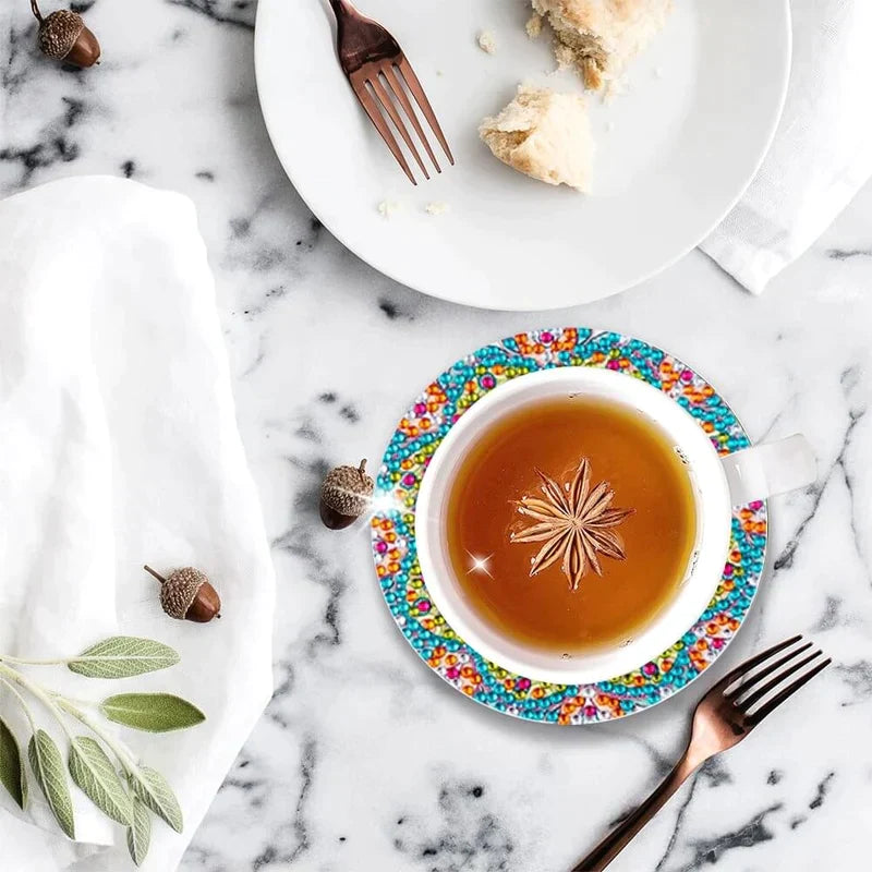 Sets de dessous de verre en diamant, dessous de verre en peinture diamant/Diamond Crafts Coasters Diamond Painting Coasters