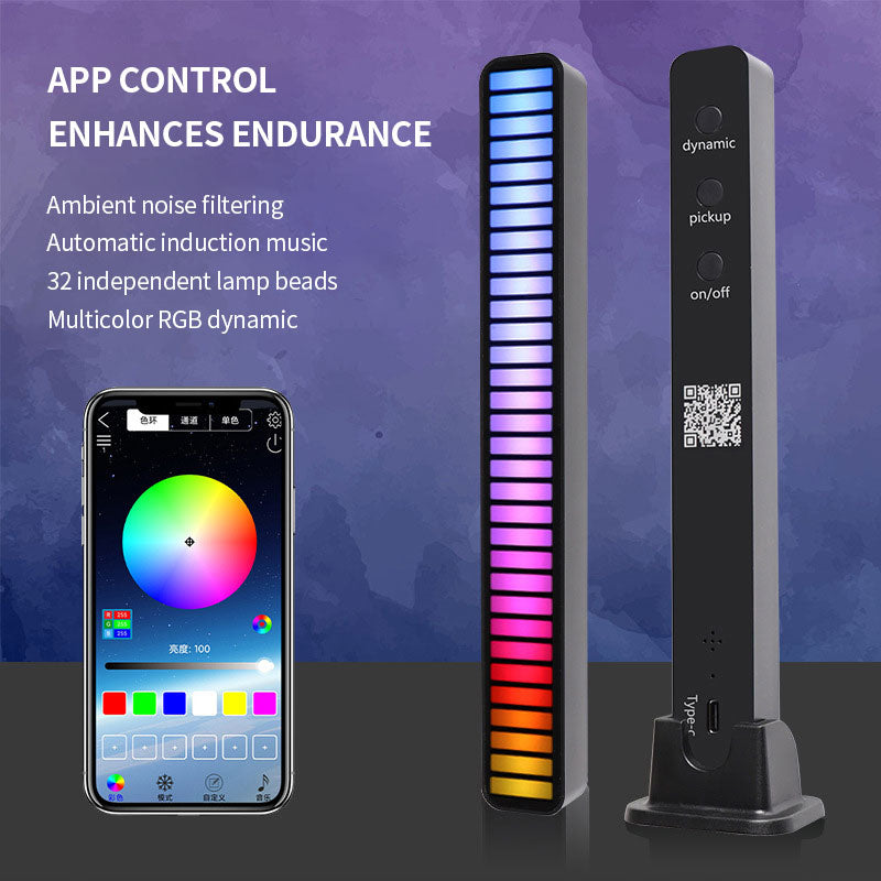 RGB Voice-Activated Pickup Rhythm Light