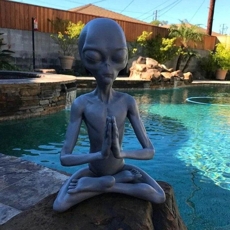 Alien Garden Resin Statue
