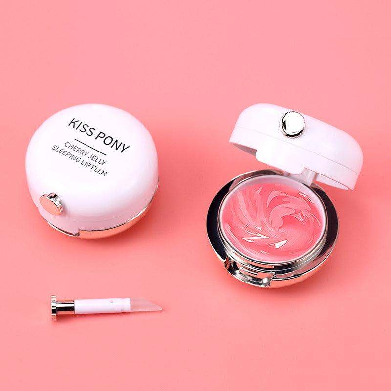 Air Cushion Moisturizer Lip Mask, Prevention Dry and Crack Lip Built-in Lip Brush