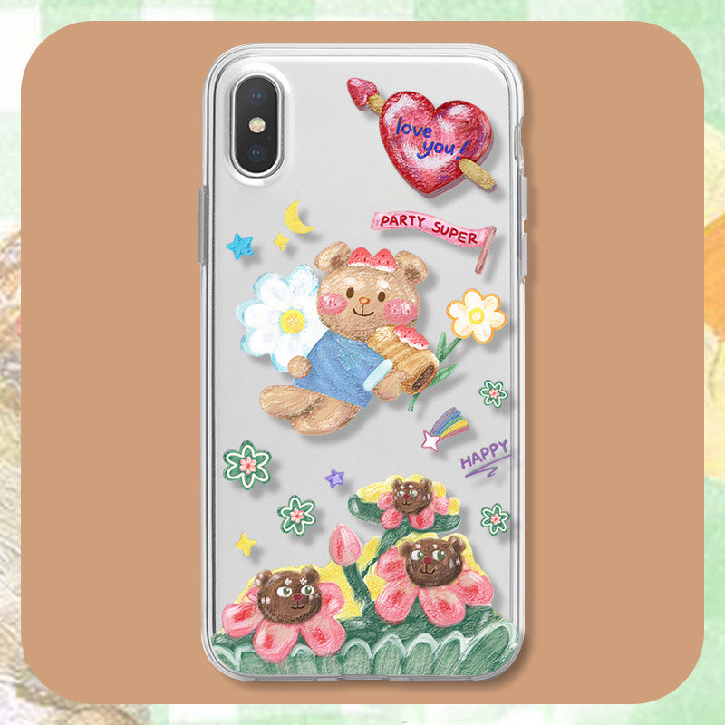 Transparent Soft Protective Case for Girls Women