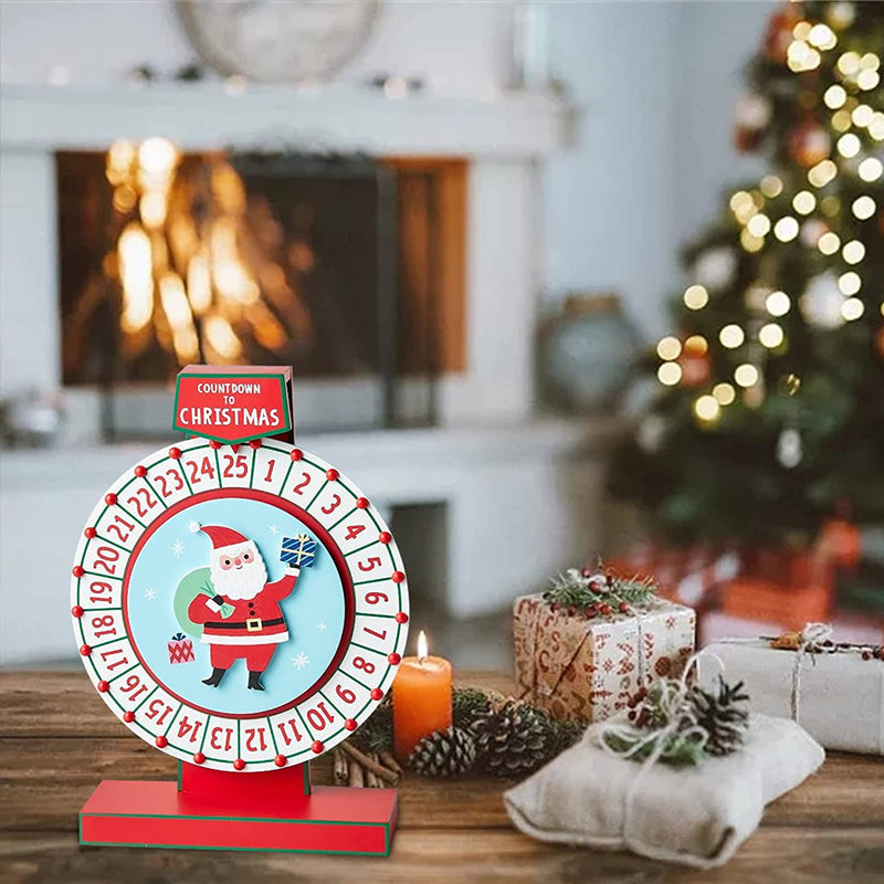 Wooden Santa Advent Calendar