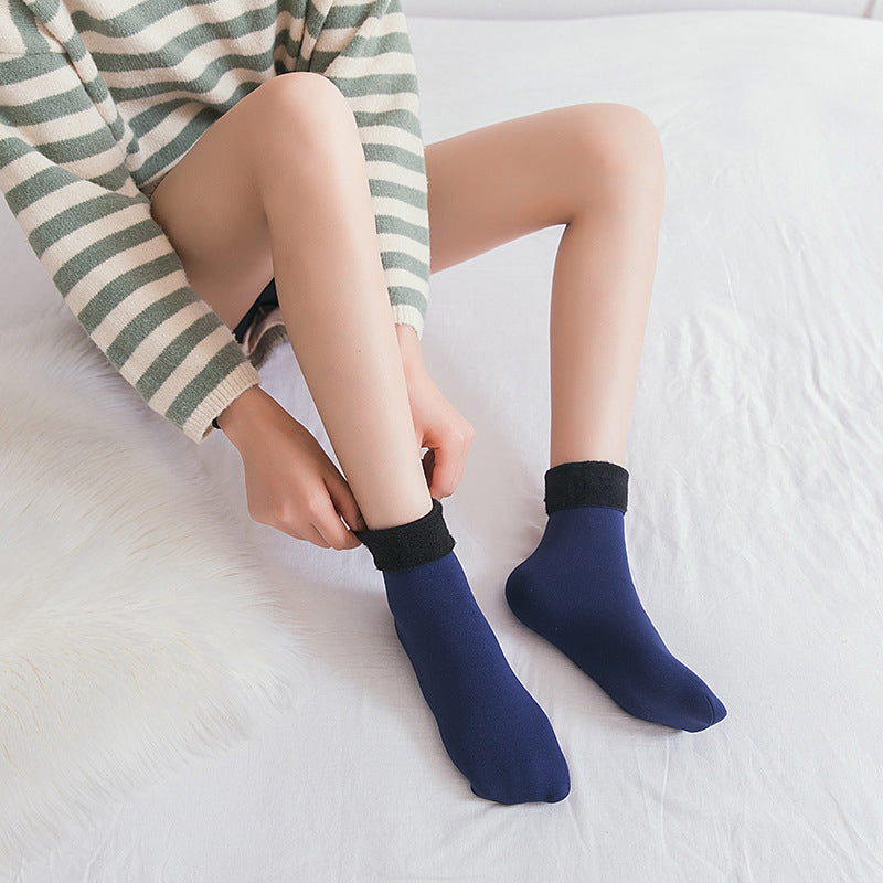 Calcetines de nieve de terciopelo suave de invierno engrosados/Thickened winter soft velvet snow socks