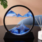 Sandscapes in Motion Round Glass 3D Deep Sea Sand Art