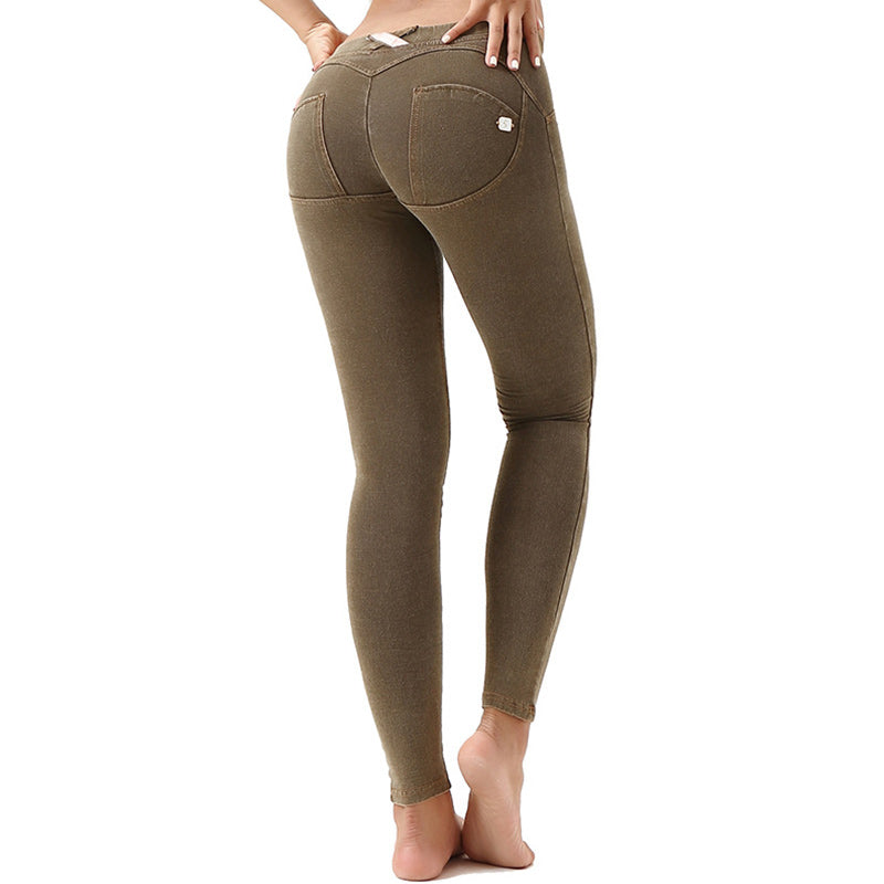 Mid Rise Denim Shaping Leggings