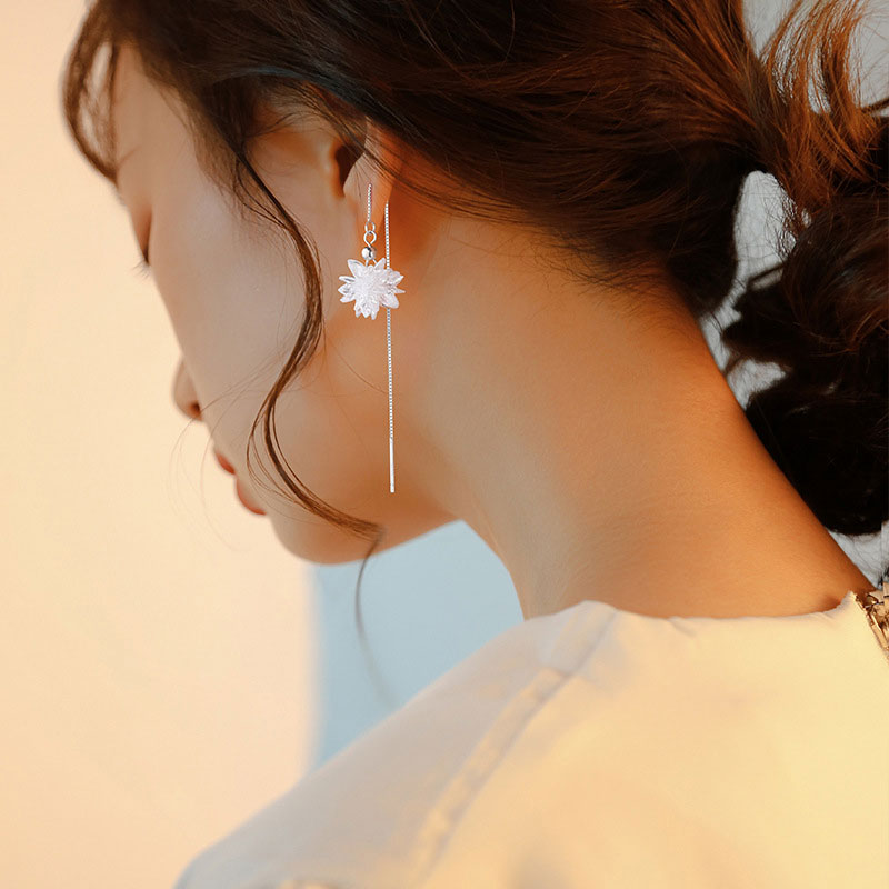 2021 New Women's Silver Needle Earrings