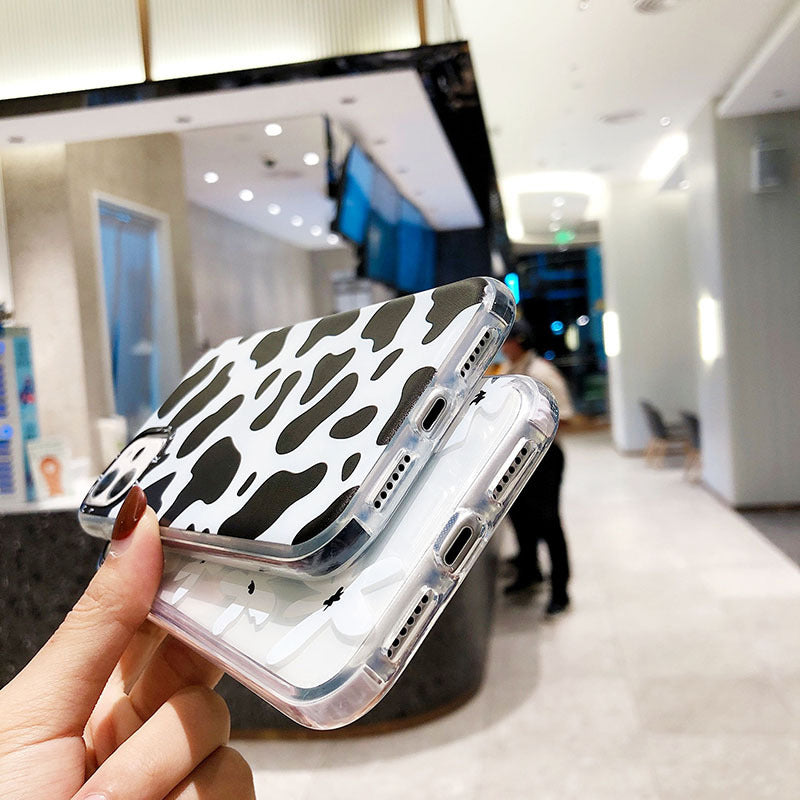 Cow Pattern Flower Pattern Phone Case