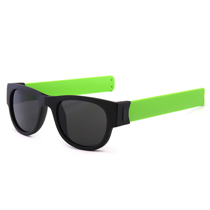 Folding Sunglasses with Slap Bracelet Arms