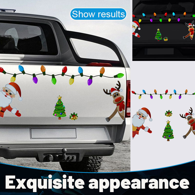 Christmas Honeycomb Reflective Magnetic Stickers