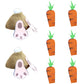 Easter Bunnies and Carrots Ornaments