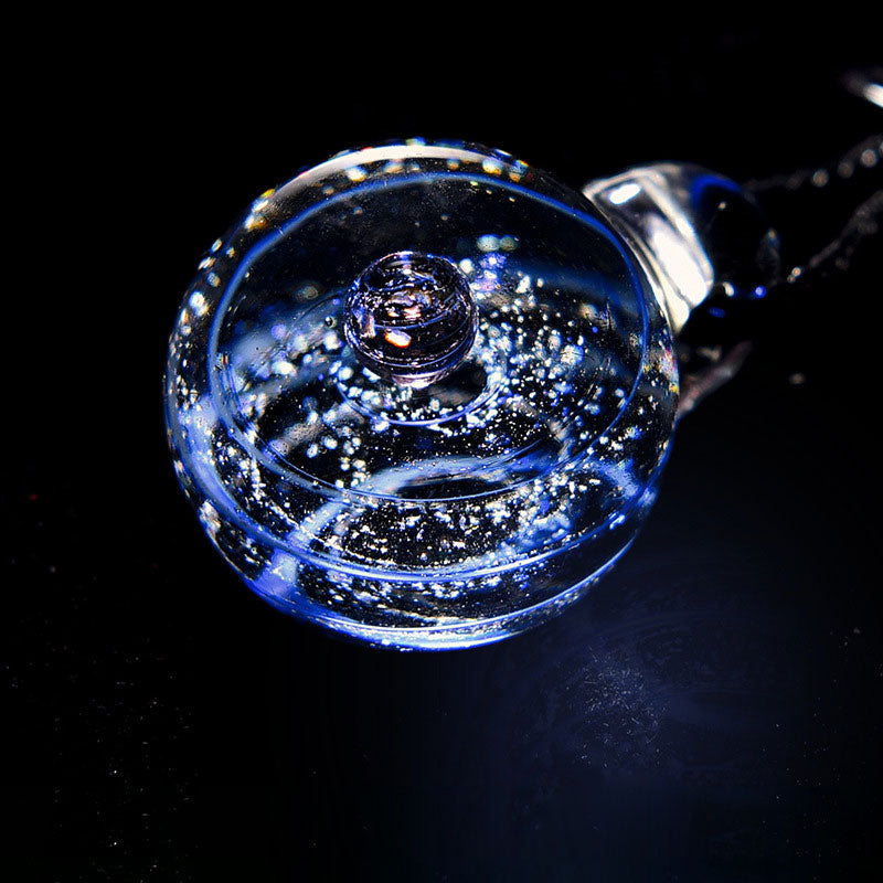 Swirling Galaxy-Inspired Glass Orbs