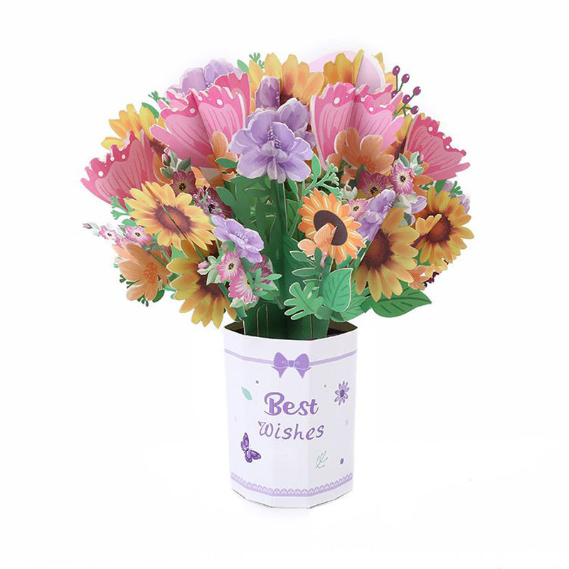 3D Bouquet, Popup Greeting Card