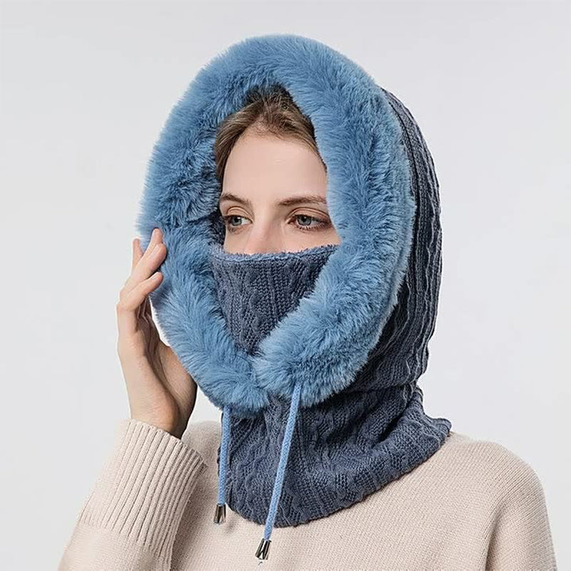Warm Fashion Scarf Hoodie