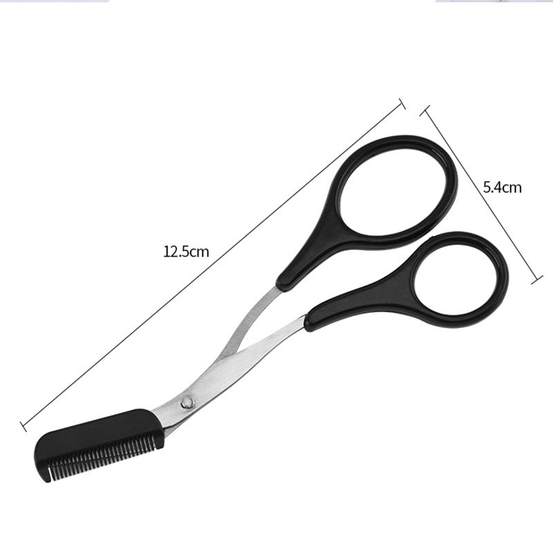 Eyebrow Trimmer Scissors with Comb
