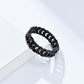 Double Woven Cuban Mirror Chain Ring Ring