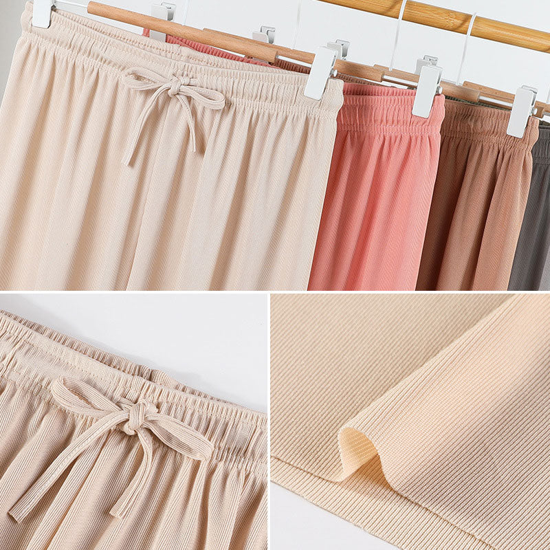Women's Ice Silk Wide Leg Pants
