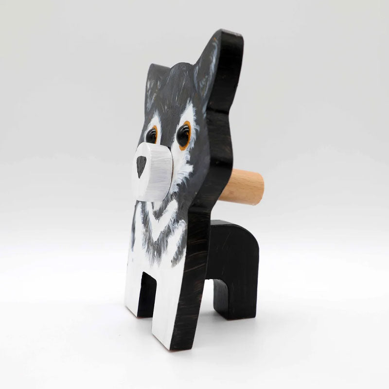 Wolf Wooden Glasses Stand