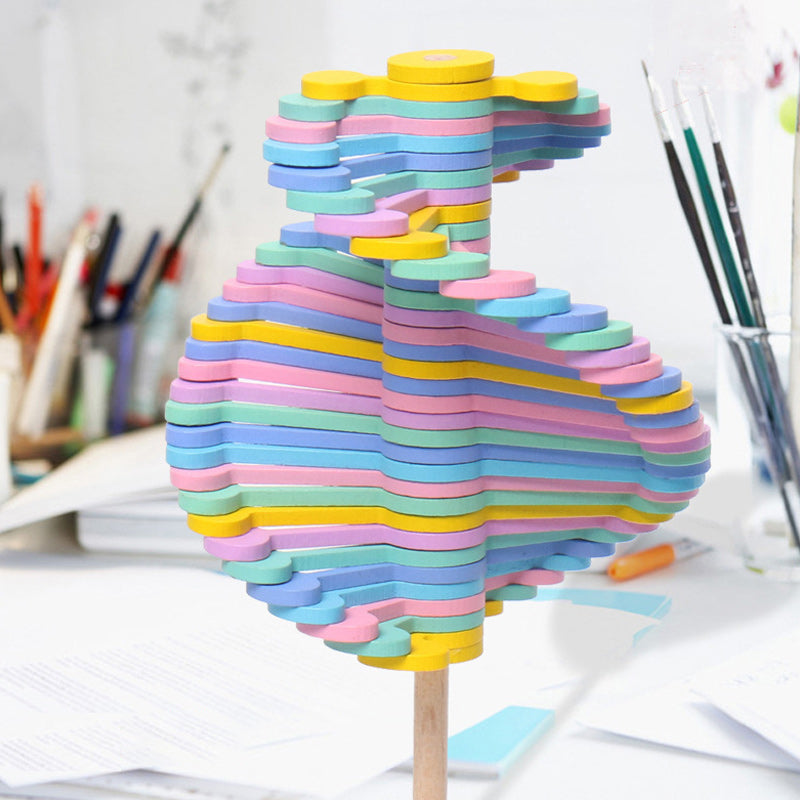 Wooden Spiral Lollipop-Stress Relif Toy