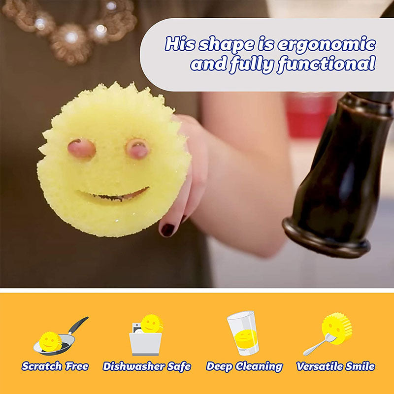 Smiling Face Cleaning Sponge