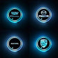 Car LED Cup Holder Lights