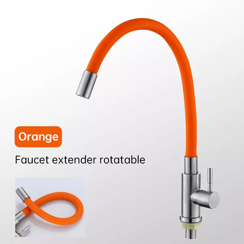 Single Cold Universal Rotary Sink Faucet