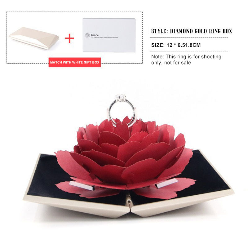 Rotating Rose Ring Box