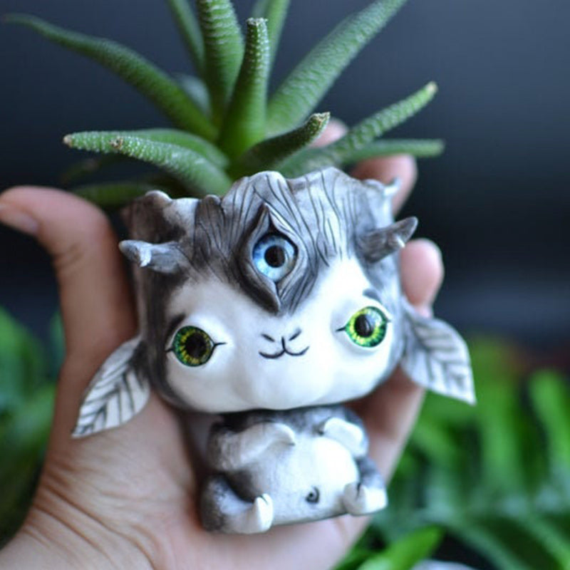 Cute Succulent Planter and Tiny Air Plant Holder Snails