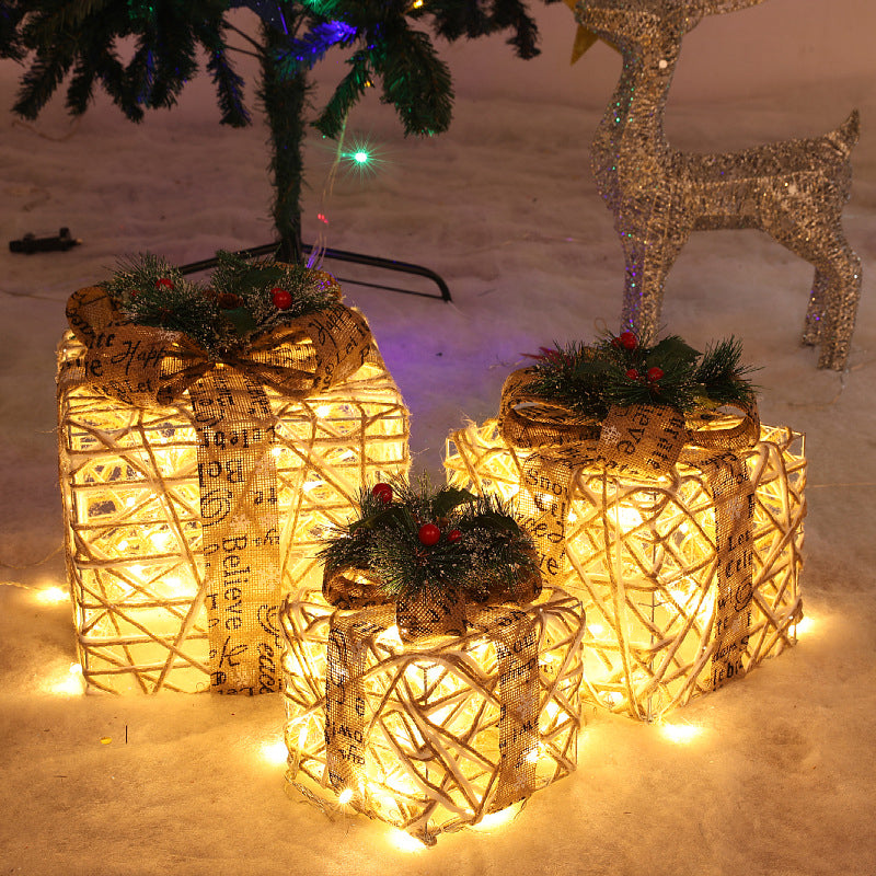 3PCS Christmas Decoration Gift Box
