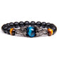 Dragon Head Tiger Eye Bead Bracelet