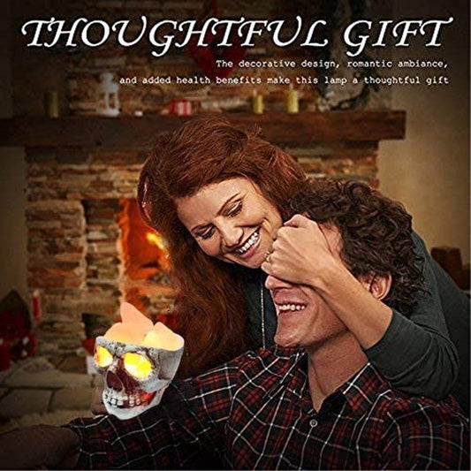 Skull Salt Stone Lamp